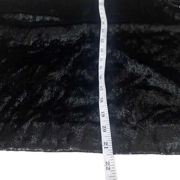 J Brand Black Daisy Short Sleeve Velvet Blouse - Picture 8 of 8